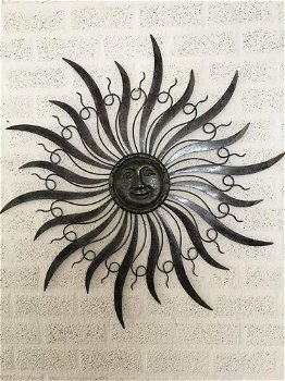 Prachtig mooi decoratief-wandornament,de zon-decoratie - 0