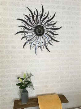 Prachtig mooi decoratief-wandornament,de zon-decoratie - 7