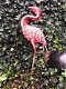 Prachtige grote forse metalen flamingo-flamingo-vogel - 2 - Thumbnail