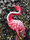 Prachtige grote forse metalen flamingo-flamingo-vogel - 4 - Thumbnail