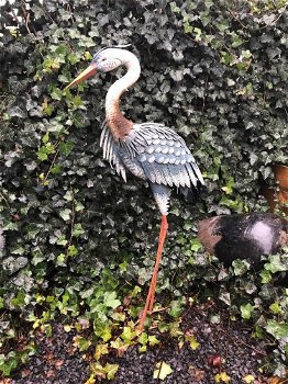 Prachtige grote forse metalen reiger-fascinerend-reiger - 0