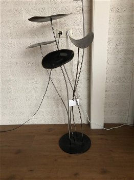 Prachtige metalen bladen met parelmoer afwerking-kunst - 3