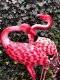 Prachtige set grote forse metalen flamingo-vogel-vijver - 3 - Thumbnail