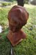 Sculptuur vrouwelijk hoofd, gietijzer-beeld-buste-deco - 3 - Thumbnail