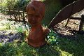 Sculptuur vrouwelijk hoofd, gietijzer-beeld-buste-deco - 7 - Thumbnail