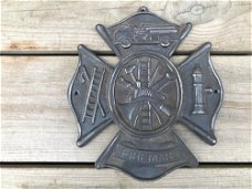 Uniek wandornament-brandweerteken-kruis-brandweer