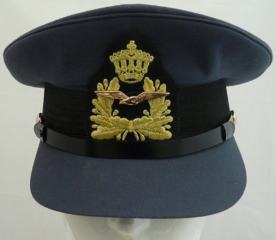 Pet, Uniform DT (Dagelijks Tenue), Adjudant (Aoo), Koninklijke Luchtmacht, maat: 57, 1990.(Nr.1) - 0
