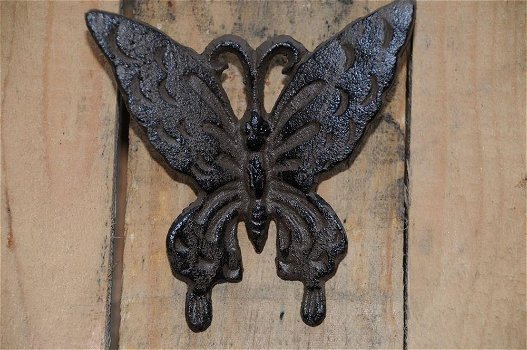 Vlinder S gietijzer, wandvlinder-super mooi vlinder-wand - 4