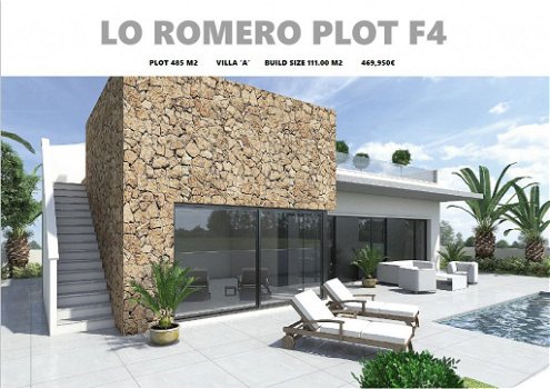 PLOT + NIEUWE VILLA LO ROMERO GOLF MURCIA - 0