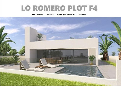 PLOT + NIEUWE VILLA LO ROMERO GOLF MURCIA - 2