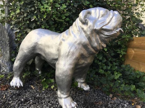 Bulldog groot en fors model, polystein-bulldog-hond - 0