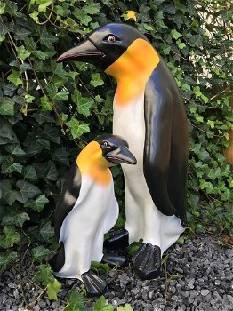 Familie Pinguin beelden in kleur, polystein-pinquin-pinguin - 6