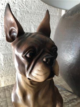 Franse bulldog model-craftwood-bruin zittend-hond-dog - 6