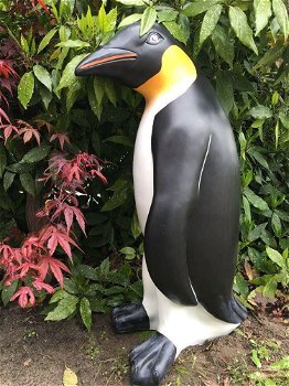 Groot Pinguin beeld in kleur, polystein-pinguin-deco - 4