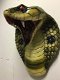 Grote imponerende cobrakop, polystein-cobra-slang - 1 - Thumbnail