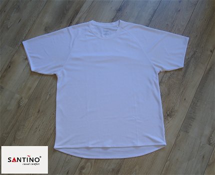Wit sportshirt van Santino van 100% polyester (maat: XL). - 0