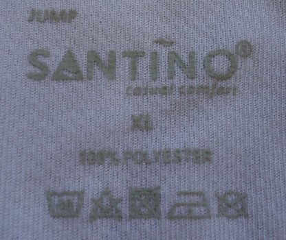 Wit sportshirt van Santino van 100% polyester (maat: XL). - 1