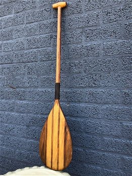 Prachtige houten roei peddel,geheel handgemaakt-boot - 5