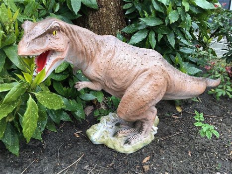 Prachtige sculptuur van een Tyrannosaurus-dino - 0