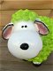 Schaap met volle vacht, polystone- beeld-schaap - 5 - Thumbnail