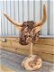 Stierenkop- gemaakt- hout-Monfort-stier- kunstwerk - 3 - Thumbnail
