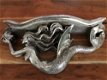 Wandornament, console polystone-zilver-zeemeermin - 1 - Thumbnail