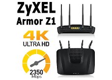 ZyXEL Armor Z1 Wifi Gigabit 4K Router, 4-port Gigabit Switch