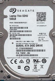 Seagate 500GB 2.5" 6G SATA SSHD | 5400rpm | 8GB MLC NAND