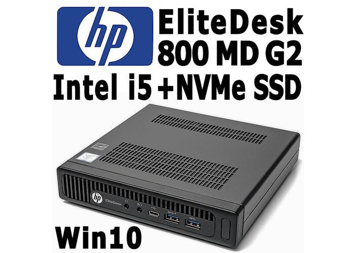 HP EliteDesk 800 MD G2, i5 3.1Ghz, 128GB NVMe SSD, 8GB, W10 - nr. 1