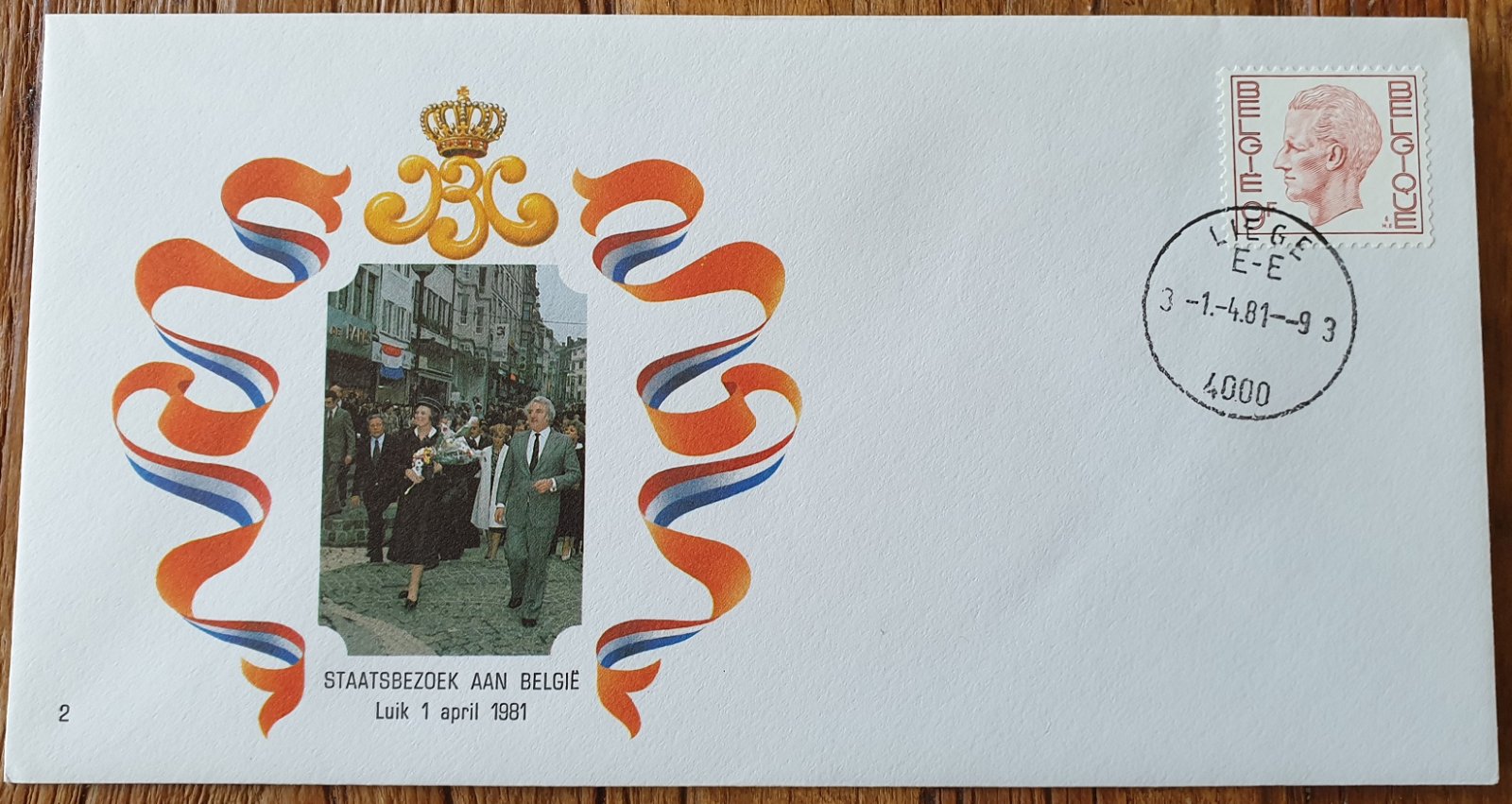 3 Enveloppen Staatsbezoek Belgie 1981 - Afbeelding 3