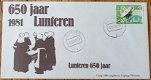 4 enveloppen 650 jaar Lunteren 1981 - 2 - Thumbnail