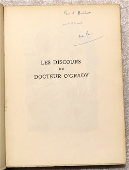 Maurois 1929 Les Discours du Docteur O’Grady - Gesigneerd - 2
