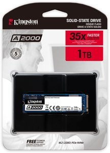 1TB M.2 PCIe NVMe Kingston A2000 3D/TLC/2200/2000 Ret - Afbeelding 3