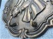 Wandkapstok met afbeelding paardenhoofd gietijzer-haak - 2 - Thumbnail