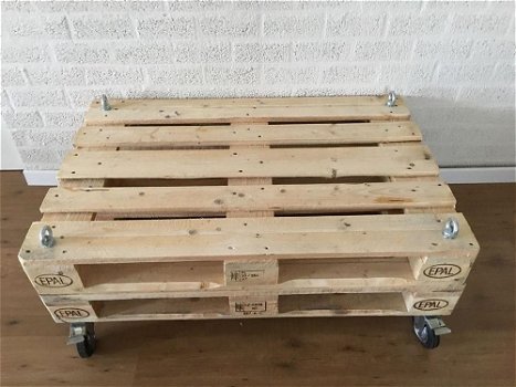 Prachtige basismodel pallethouten industrie tafel-tafel - 6