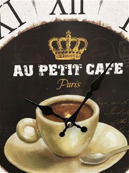 1 keukenklok koffie, Au petit cafe-keuken klok -klok - 1