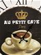 1 keukenklok koffie, Au petit cafe-keuken klok -klok - 1 - Thumbnail