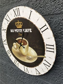 1 keukenklok koffie, Au petit cafe-keuken klok -klok - 2