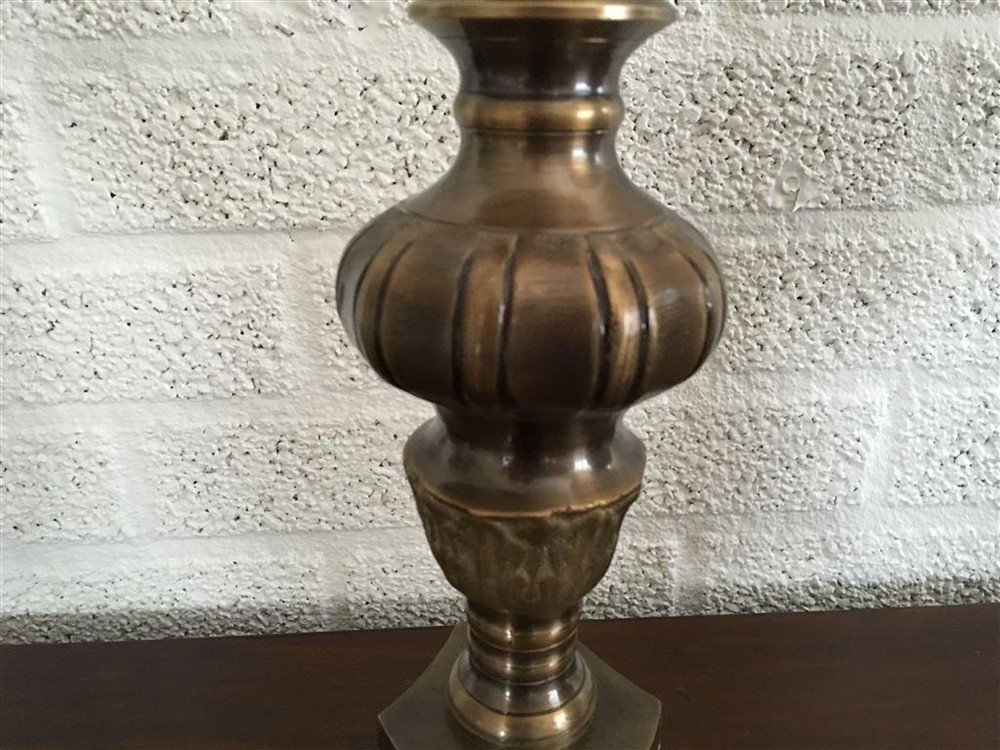 Kerk kroonluchter , barok, gepatineerd messing - Afbeelding 6