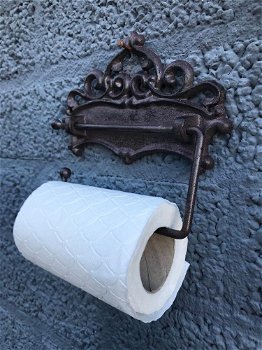 Vintage WC - toiletpapier houder, wc-rol houder toilet - 5