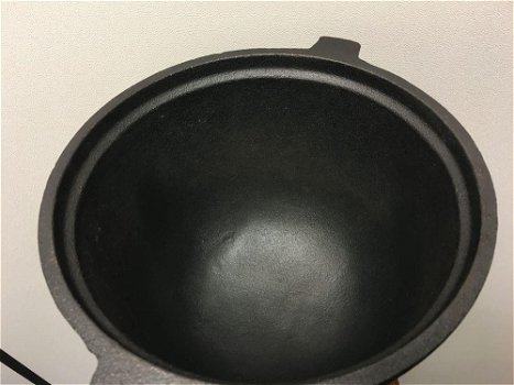 Vol gietijzeren kookpot-pan, zwaar, 8 Liter.- pan - 4