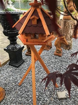 Fraai houten vogelhuis -vogelhuisje-vogel - 0