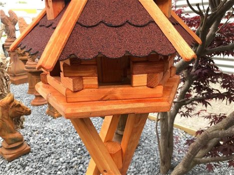 Fraai houten vogelhuis -vogelhuisje-vogel - 1