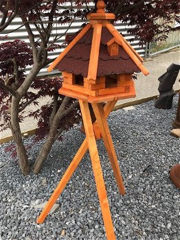 Fraai houten vogelhuis -vogelhuisje-vogel - 2