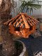 Lux houten vogelhuis, voederhuis om op te hangen-vogel - 2 - Thumbnail