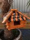 Lux houten vogelhuis, voederhuis om op te hangen-vogel - 4 - Thumbnail