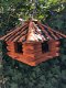Lux houten vogelhuis, voederhuis om op te hangen-vogel - 5 - Thumbnail