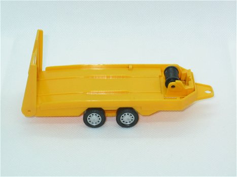 Plastic Flatbed Trailer - Geel/Oranje - 3