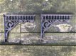 Set antieke strakke plankdragers, gietijzer-plankdrager - 1 - Thumbnail