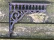 Set antieke strakke plankdragers, gietijzer-plankdrager - 3 - Thumbnail